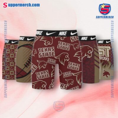 Texas State Bobcats 5Pcs Men's Underwear Boxer Brief YuG0yhU