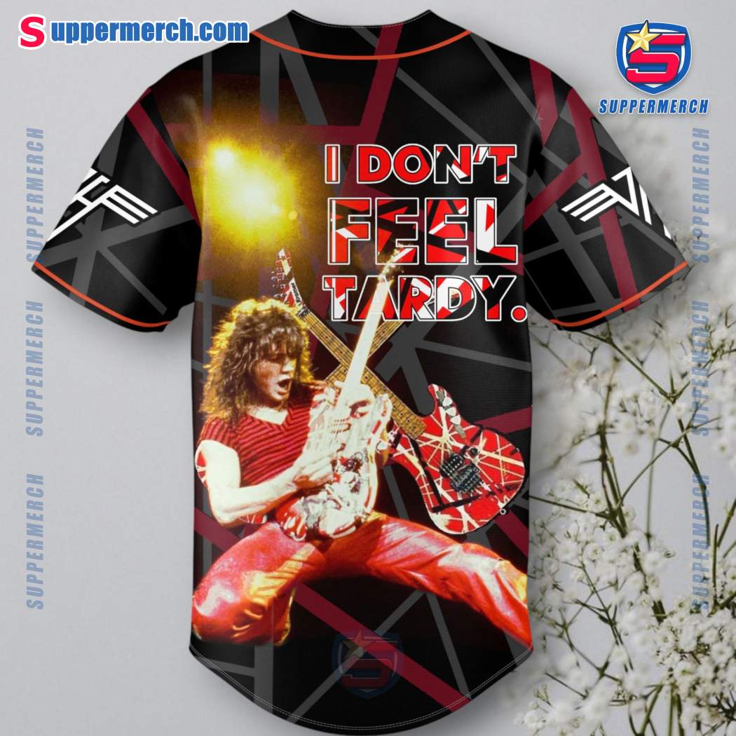 Van Halen I Don't Feel Tardy Baseball Jersey-a OlZcqLI