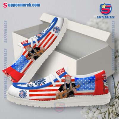 Willie Nelson American Flag Loafer Shoes-a J4FXlMn