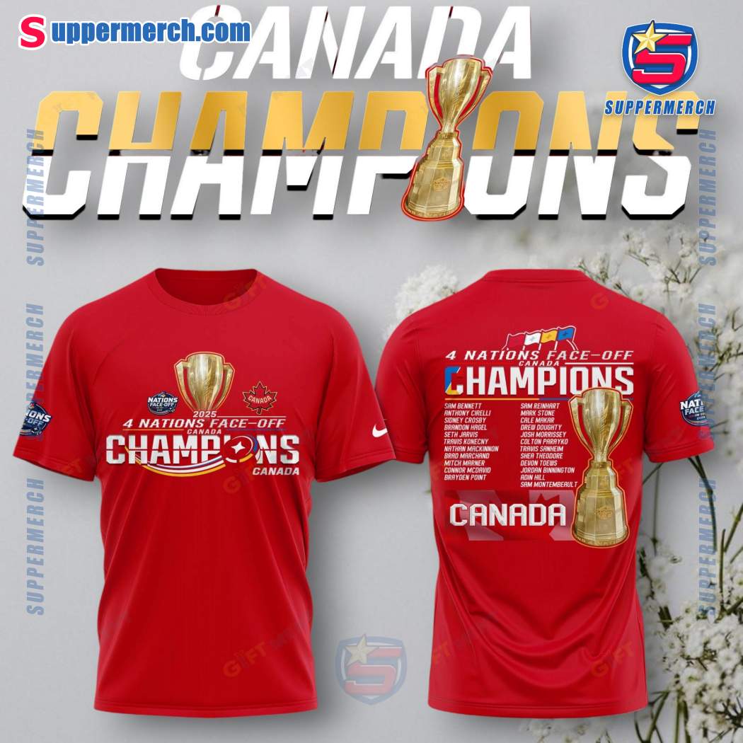 2025 4 Nations Face-off Champions Canada Shirt JclQekr