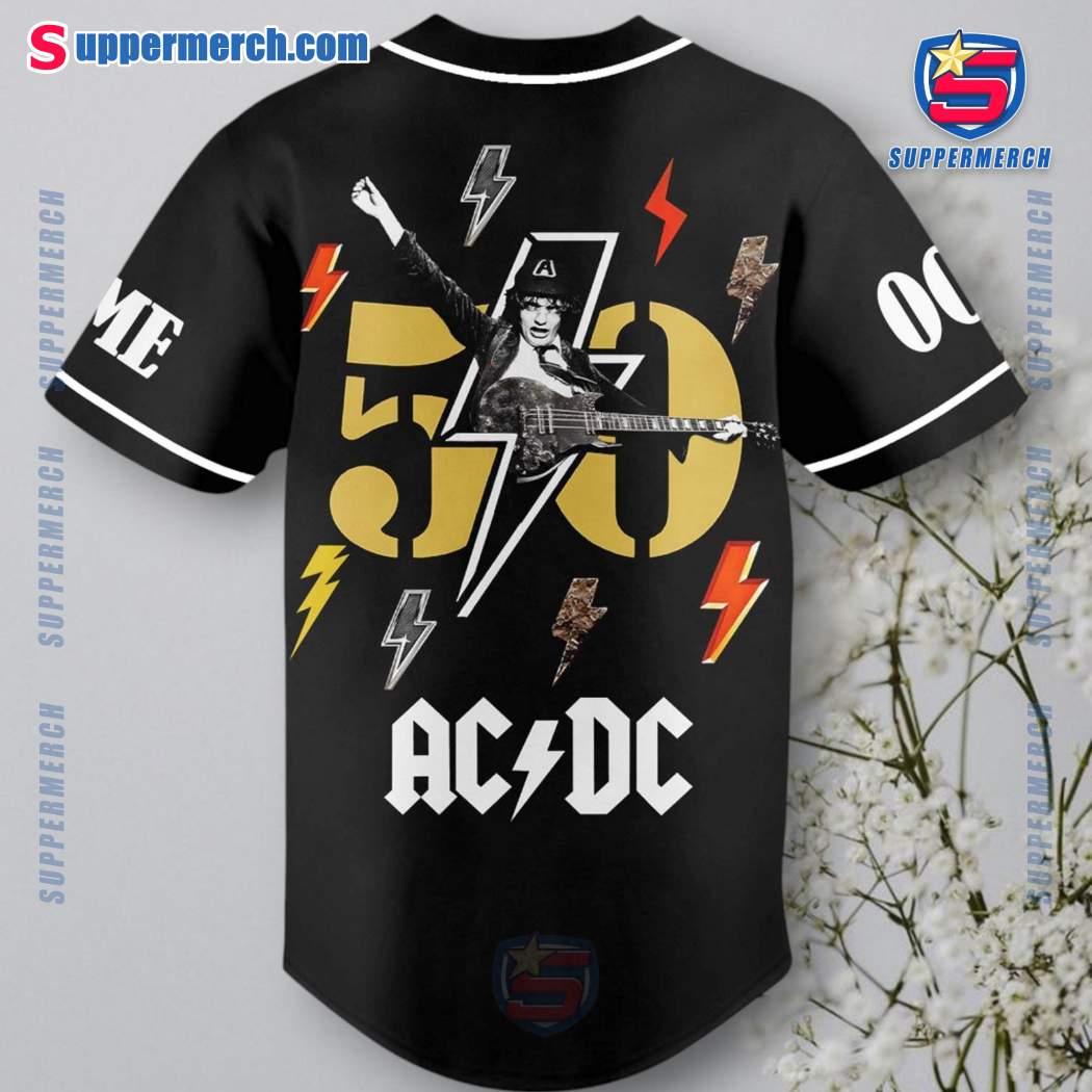 Acdc For Those About To Rock 50th Anniversary Personalized Baseball Jersey-b 6wTsrhm