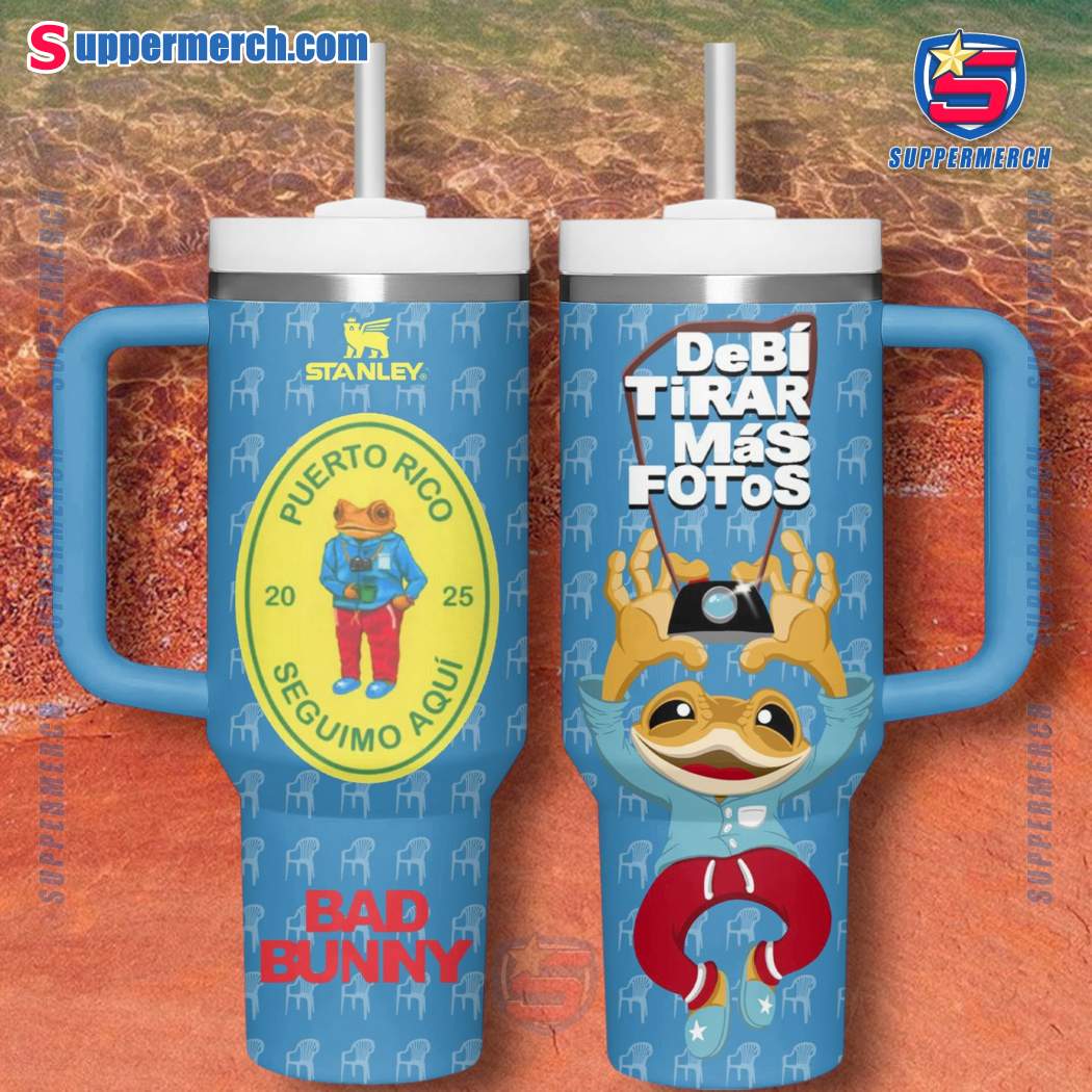 Bad Bunny Debi Tirar Mas Fotos 40oz Tumbler With Handle FyURfjM