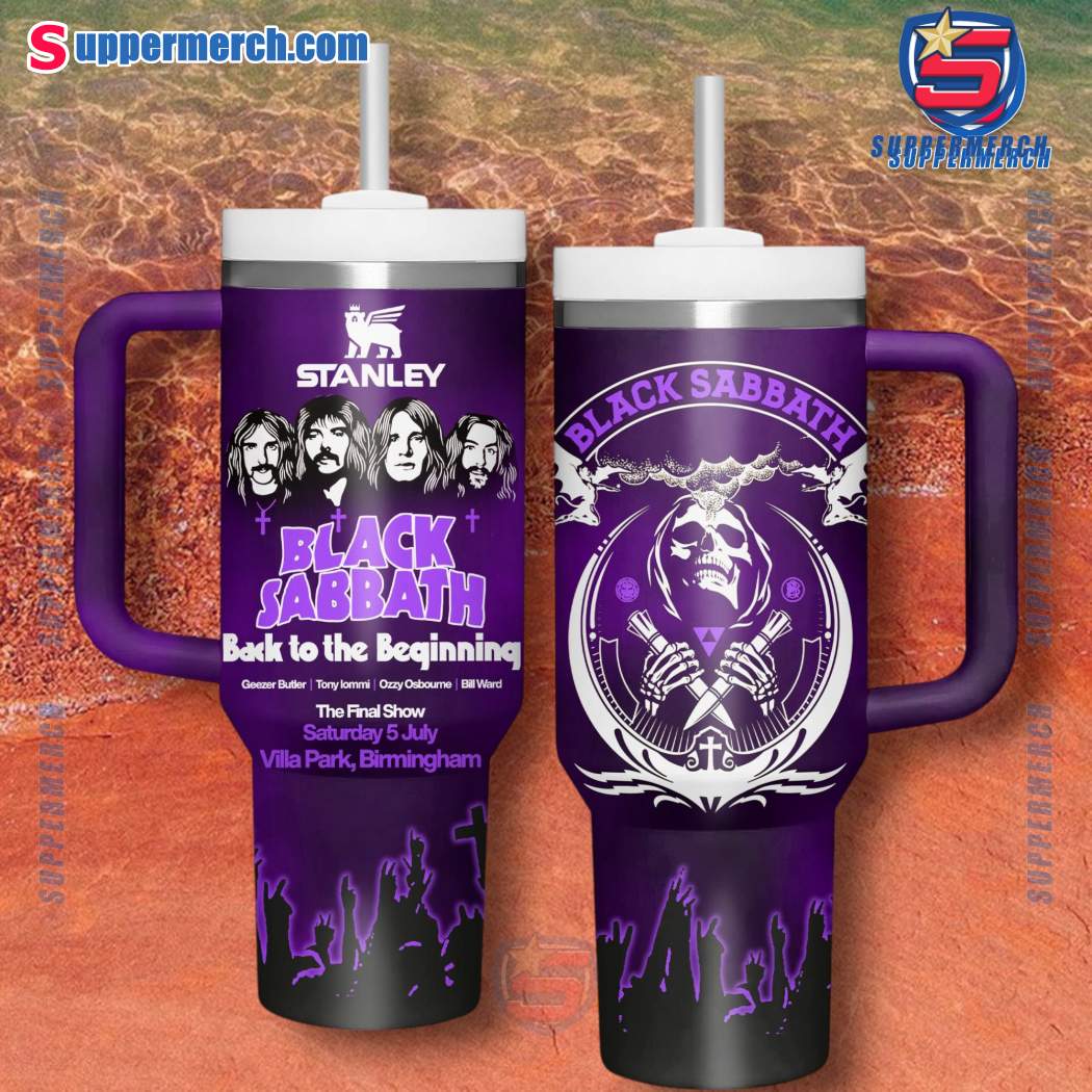 Black Sabbath Back To The Beginning The Final Show 40oz Tumbler With Handle vs81zX5