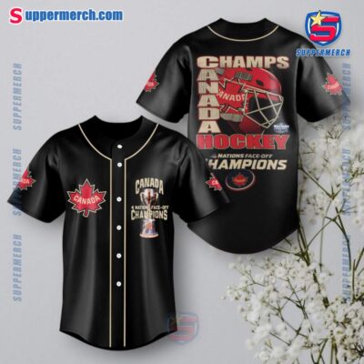 Canada 2025 4 Nations Face-off Champions Baseball Jersey NT4OHFE