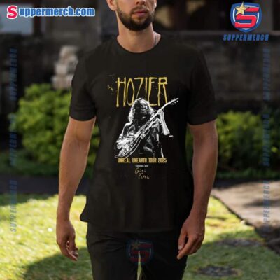 Hozier Unreal Unearth Tour 2025 With Gigi Perez Unisex T-shirt tDOfU5h