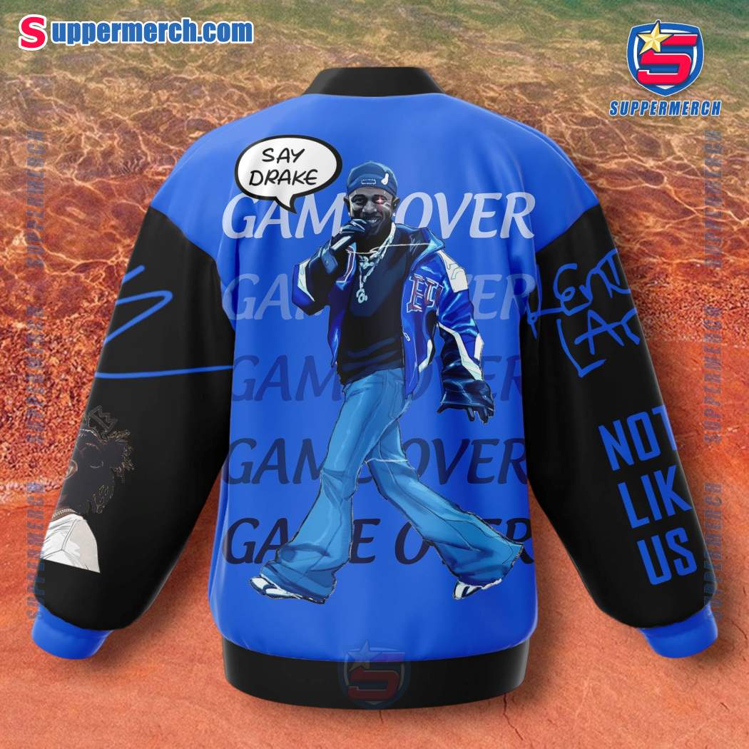 Kendrick Lamar Say Drake Game Over Baseball Jacket-b Mv20wjc