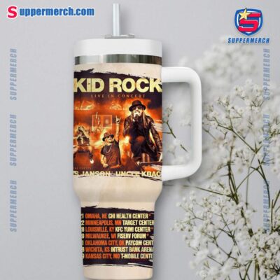 Kid Rock 2025 Tour We The People Personalized 40oz Tumbler With Handle-a X3bYHeM