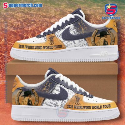 Lainey Wilson 2025 Whirlwind World Tour Air Force Shoes GPumERi