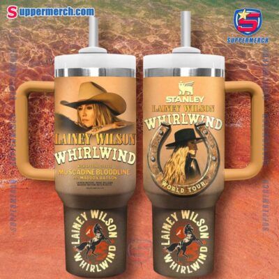 Lainey Wilson Whirlwind World Tour 2025 40oz Tumbler With Handle OWDr5M8
