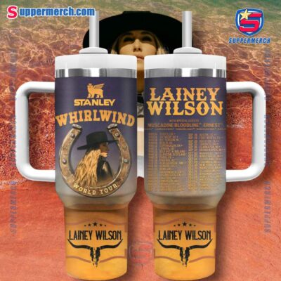 Lainey Wilson Whirlwind World Tour 40oz Tumbler With Handle QcawPri