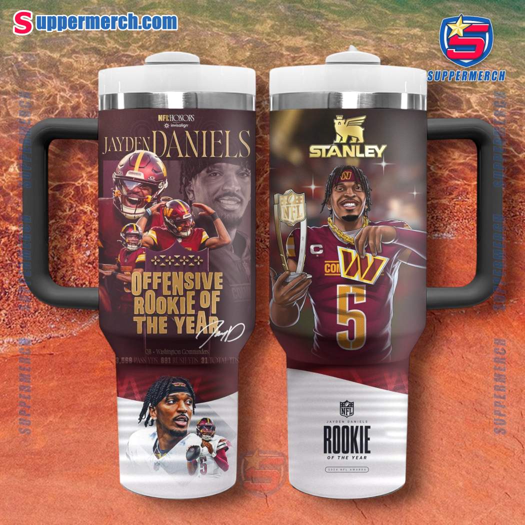 NFL Honors Jayden Daniels Offensive Rookie Of The Year 40oz Tumbler With Handle zcLsrKT