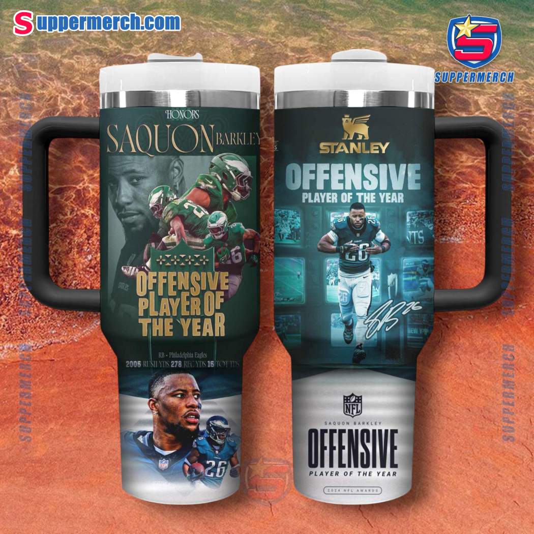 NFL Honors Saquon Barkley Offensive Player Of The Year 40oz Tumbler With Handle uDUGWOi