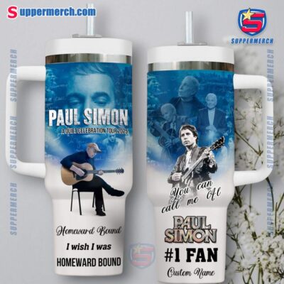 Paul Simon A Quiet Celebration Tour 2025 Personalized 40oz Tumbler With Handle auyKVfB