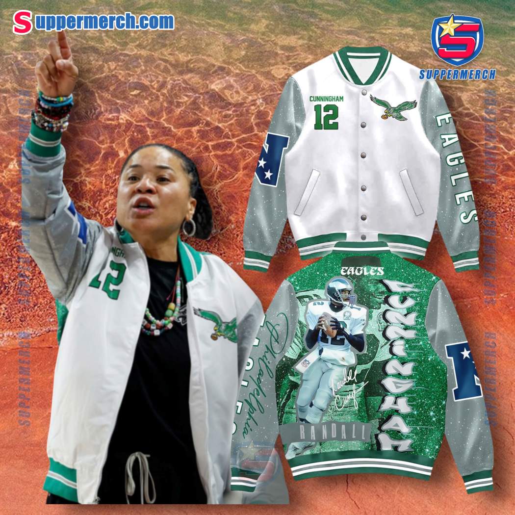 Philadelphia Eagles Randall Cunningham Baseball Jacket FKUzpek