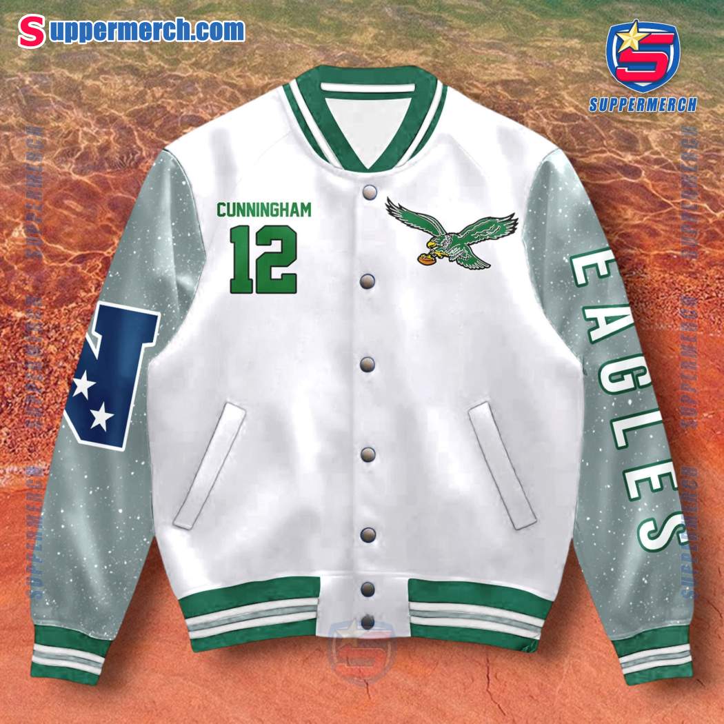 Philadelphia Eagles Randall Cunningham Baseball Jacket-b VPWJv3y