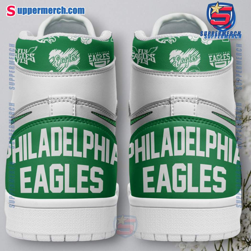 Philadelphia Eagles Super Bowl Lix Champions Air Jordan High Top Shoes-b MfjGmuN