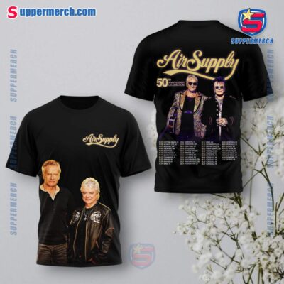 Air Supply 50th Anniversary Celebration Shirt GIoOXHB