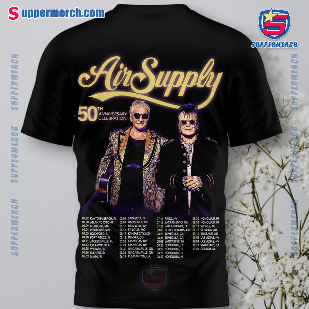 Air Supply 50th Anniversary Celebration Shirt-b BTyLPNF