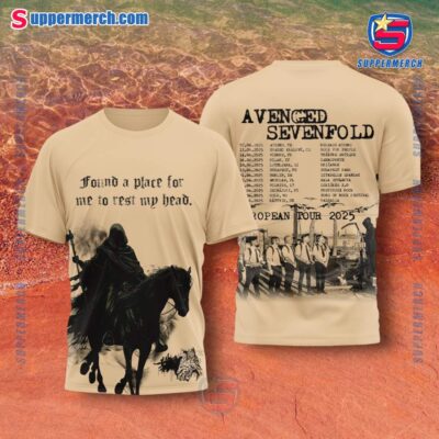 Avenged Sevenfold European Tour 2025 Shirt zOxM4KC