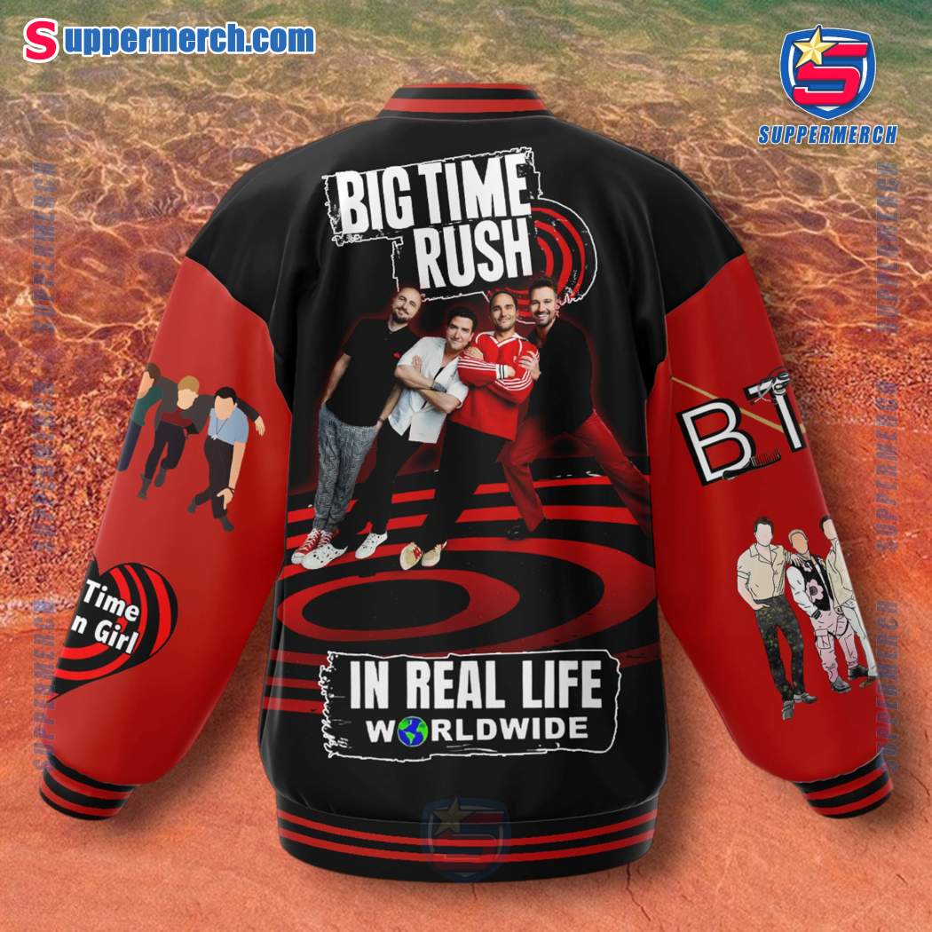 Big Time Rush In Real Life Worldwide Baseball Jacket-b 9qn4RGw