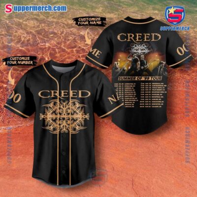 Creed Summer Of '99 Tour Personalized Baseball Jersey gMUb8ik