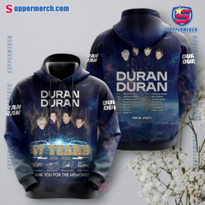 Duran Duran 47 Years Tour 2025 Signatures T-shirt, Hoodie-a B6Z2Nlk