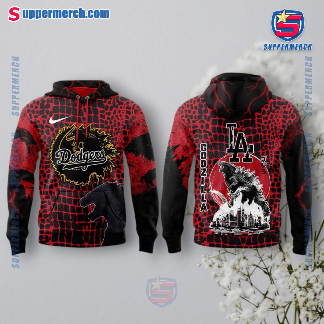 Godzilla X Los Angeles Dodgers Hoodie fZreQHJ