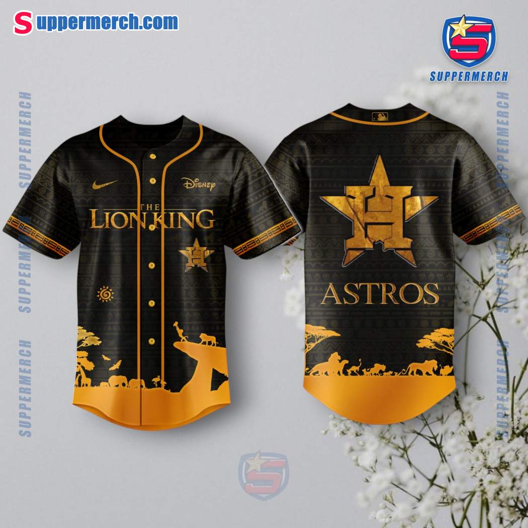 Houston Astros X The Lion King Baseball Jersey R8QkGdD
