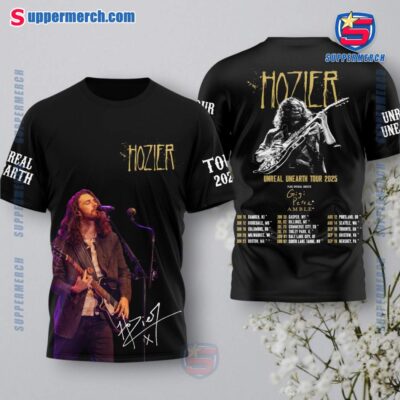 Hozier Unreal Unearth Tour 2025 With Gigi Perez Shirt FQCysLM