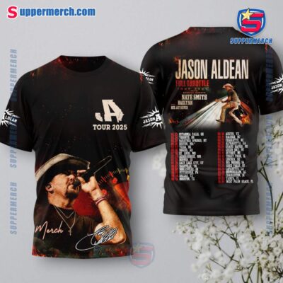 Jason Aldean Full Throttle Tour 2025 Shirt XDEJz5o