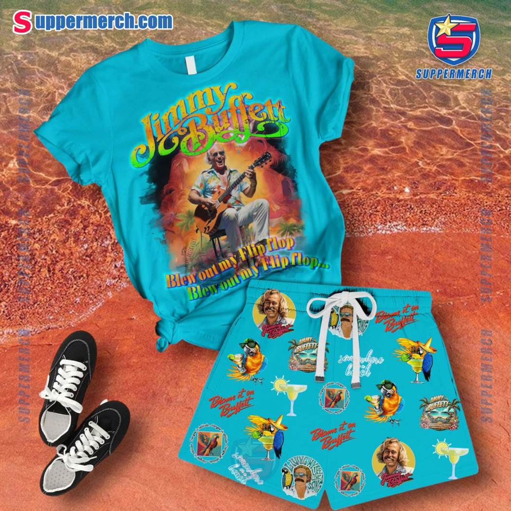 Jimmy Buffett Blew Out My Flip Flop Short Pajamas Set t3Kw0gX
