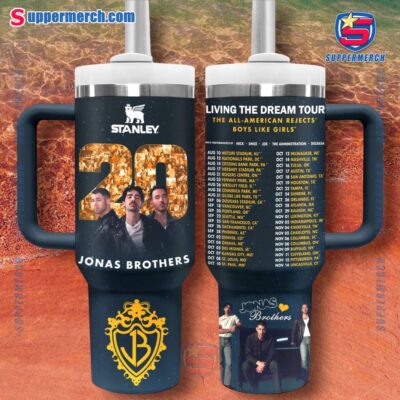 Jonas Brothers Living The Dream Tour 2025 40oz Tumbler With Handle qFuSYH6