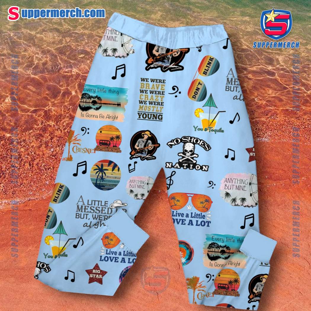 Kenny Chesney Until The Big Moon Rises And It's Time To Play Pajamas Set-b IG9lU1w