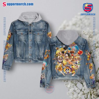 Los Angeles Lakers X One Piece Jean Hoodie Jacket JepPvBA