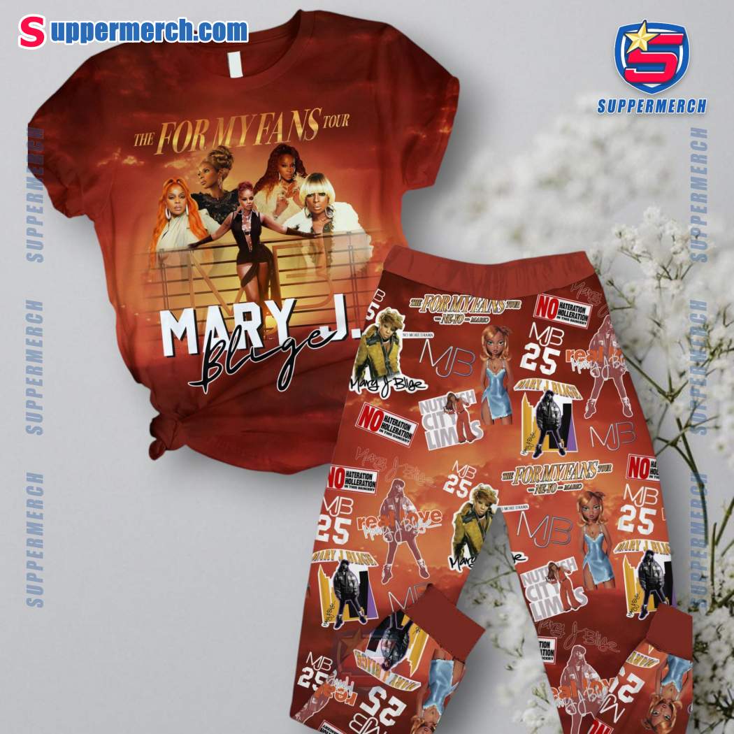 Mary J. Blige The For My Fans Tour 2025 Pajamas Set gO6Sute
