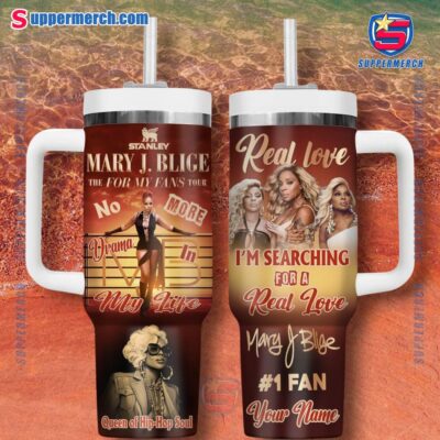Mary J. Blige The For My Fans Tour Personalized 40oz Tumbler With Handle EQTIo6b
