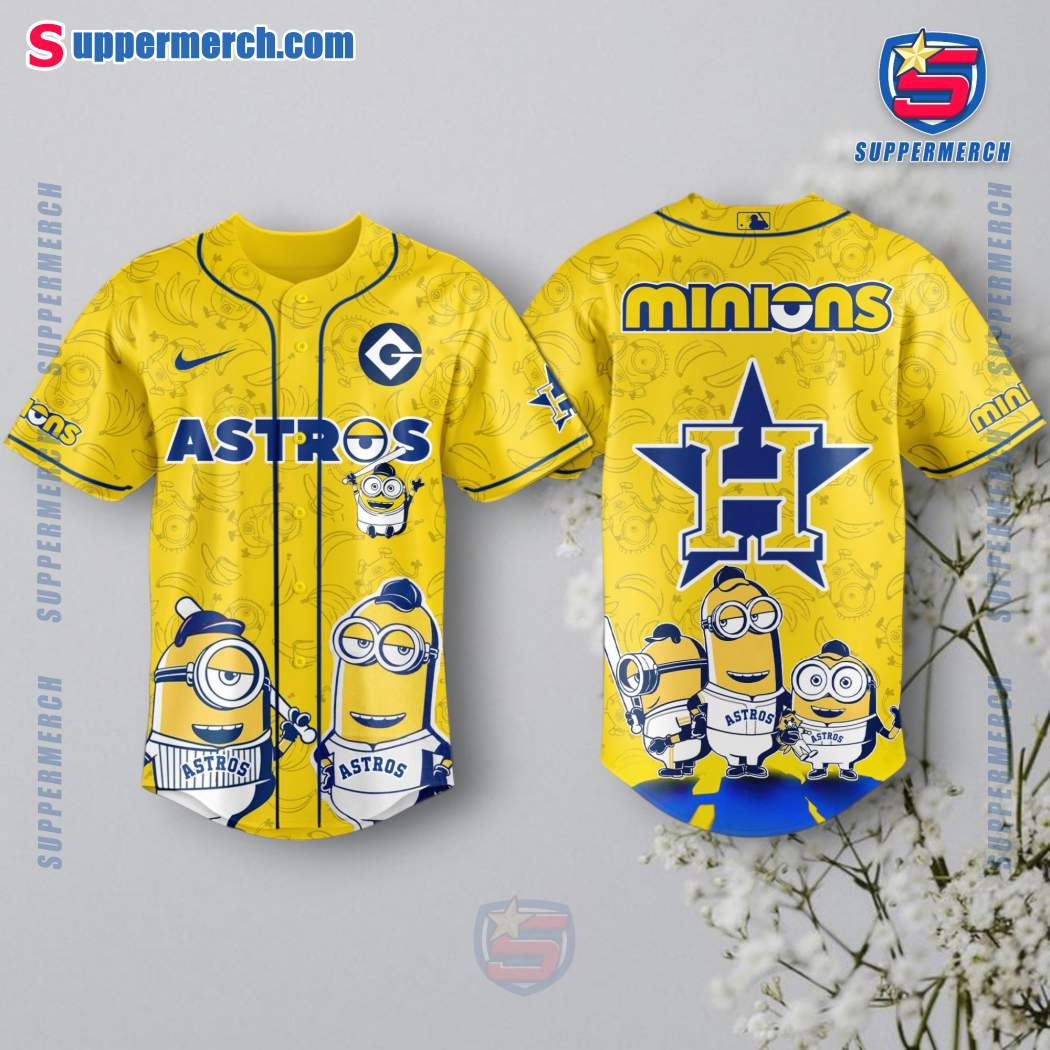Minions X Houston Astros Baseball Jersey BOEUhpz
