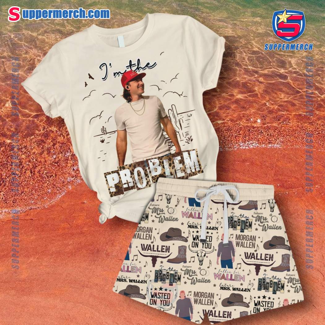 Morgan Wallen I'm The Problem Short Pajamas Set km7MPh6