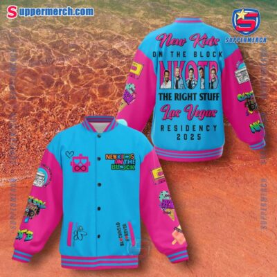 New Kids On The Block The Right Stuff Las Vegas Residency 2025 Baseball Jacket I3EaOHb