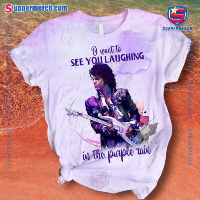 Prince I Want To See Laughing In The Purple Rain Short Pajamas Set-a Mf8bYT3
