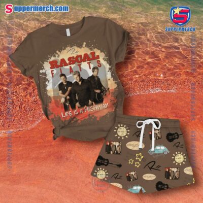 Rascal Flatts Life Is A Highway Short Pajamas Set qO8n5UJ