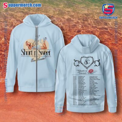 Sabrina Carpenter Short N' Sweet Tour 2024 2025 Blue T-shirt, Hoodie-a g7BtOCA