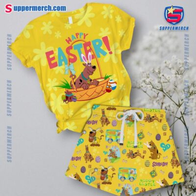 Scooby-doo Happy Easter Short Pajamas Set 3VFMquf