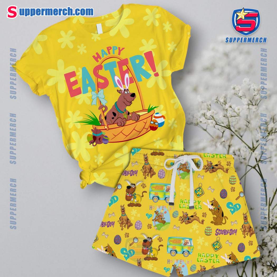 Scooby-doo Happy Easter Short Pajamas Set 3VFMquf