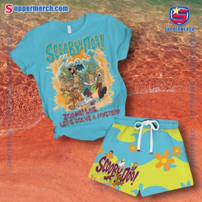 Scooby-doo Zoinks Like Let's Solve A Mystery Short Pajamas Set F8SB3Cq