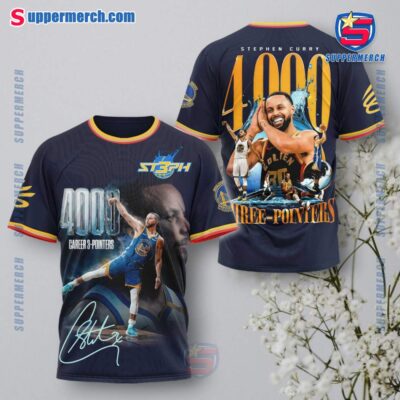 Stephen Curry 4000 Three-pointers T-shirt, Hoodie qAZzduJ