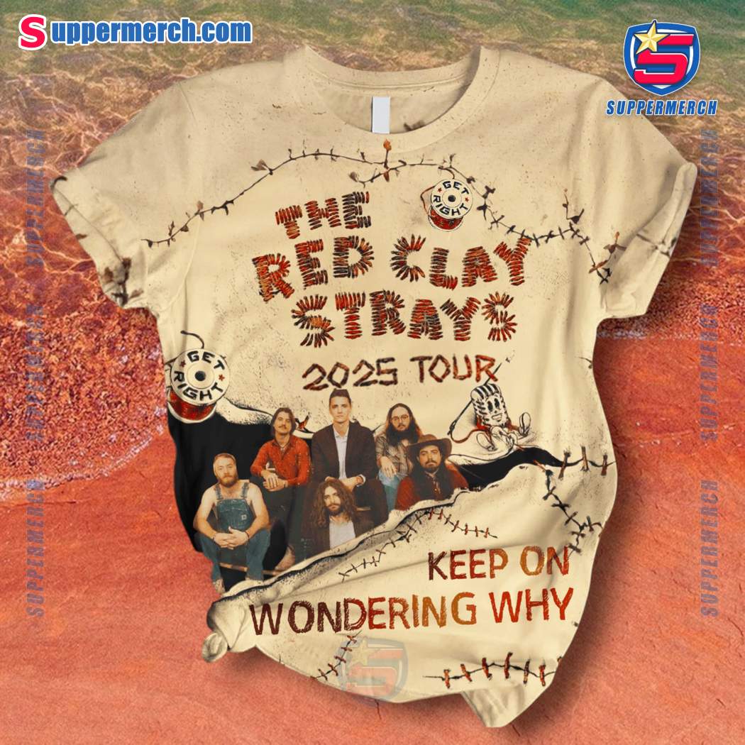 The Red Clay Strays 2025 Tour Keep On Wondering Why Short Pajamas Set-a aUsnvO4
