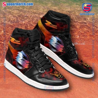 Zz Top Skull Hand Devil Horns Air Jordan High Top Shoes o6zMOUn