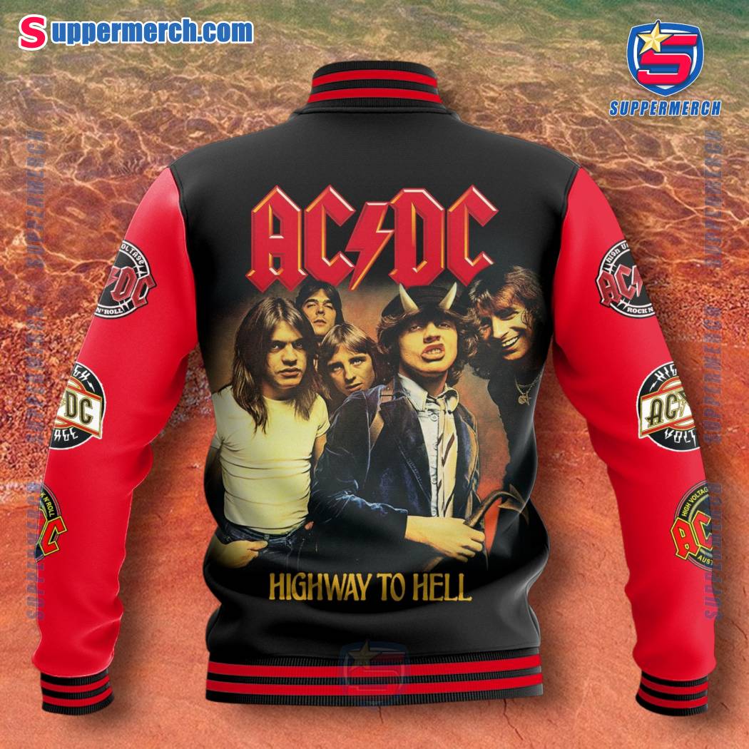 ACDC I'm On The Highway To Hell Personalized Baseball Jacket-a WdsO5Uh