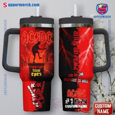ACDC Pwr Up Tour 2025 Personalized 40oz Tumbler With Handle yxPMTjO